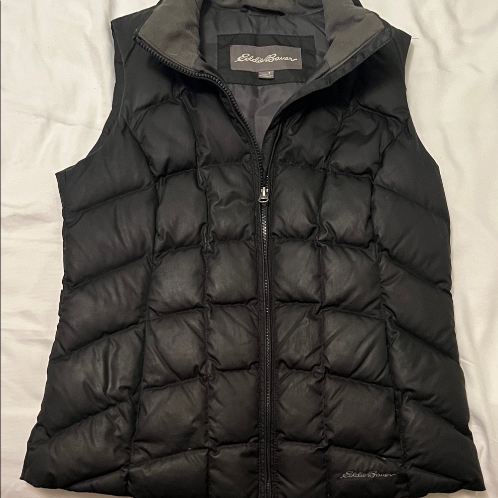 Eddie Bauer Women's Black Quilted Vest